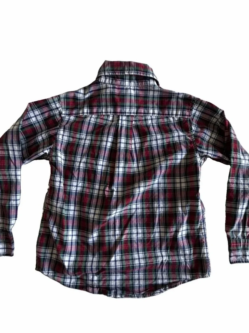Ralph Lauren Shirt Boys 5 Multicolor Plaid Long Sleeve Button Down Collared